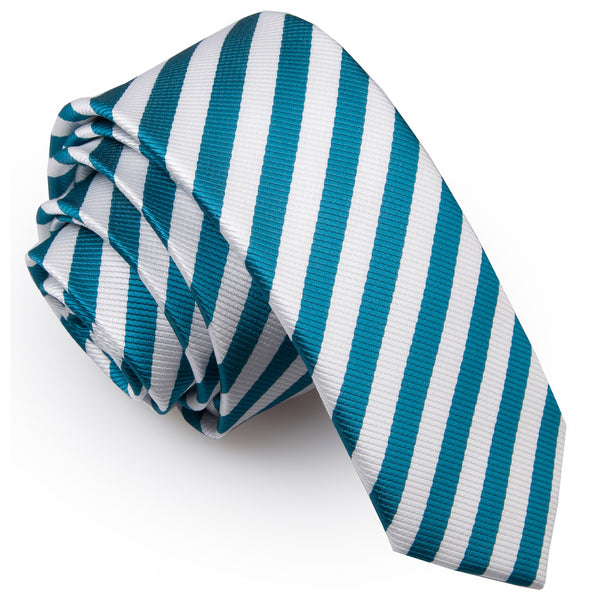 thin_stripe_white_teal_skinny_tie.jpg